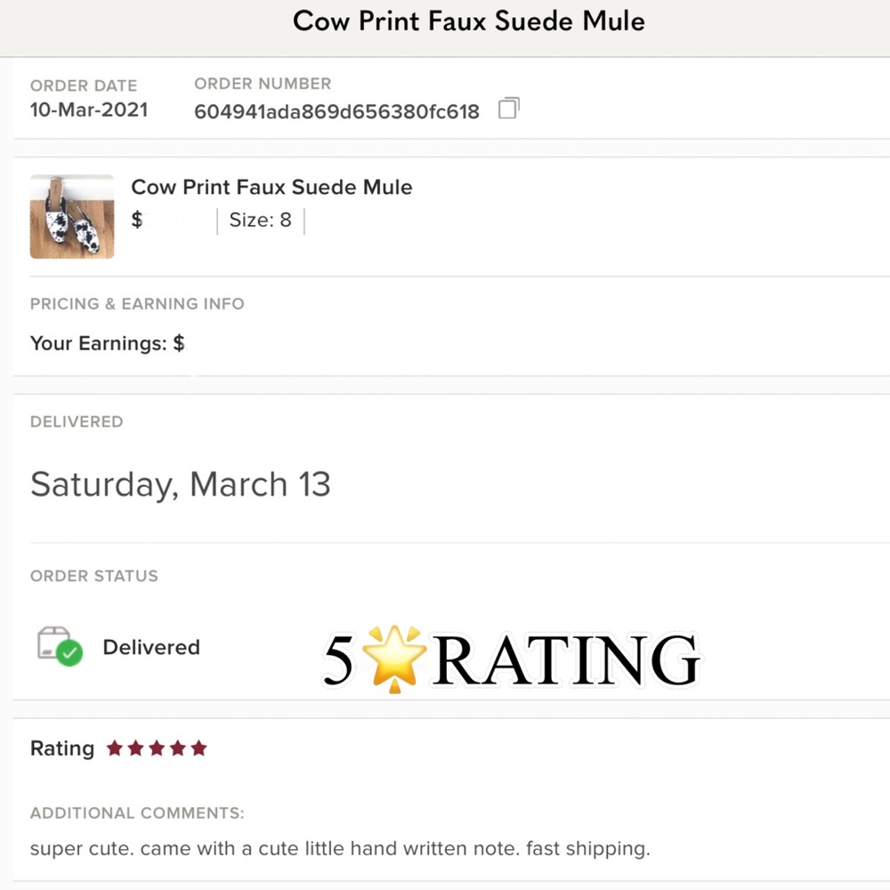 Cow Print Faux Suede Mule - Picture 9 of 15